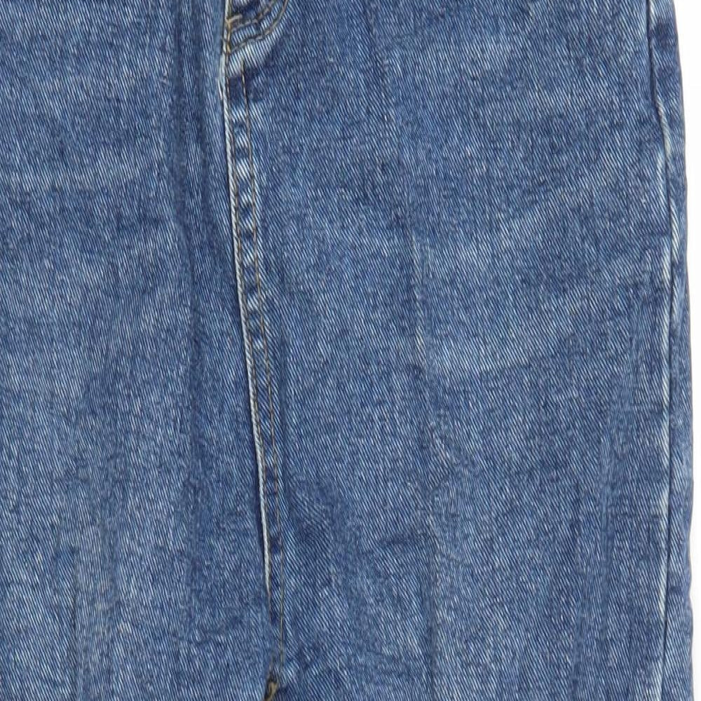 X2 Womens Blue  Denim Mom Jeans Size L L22 in