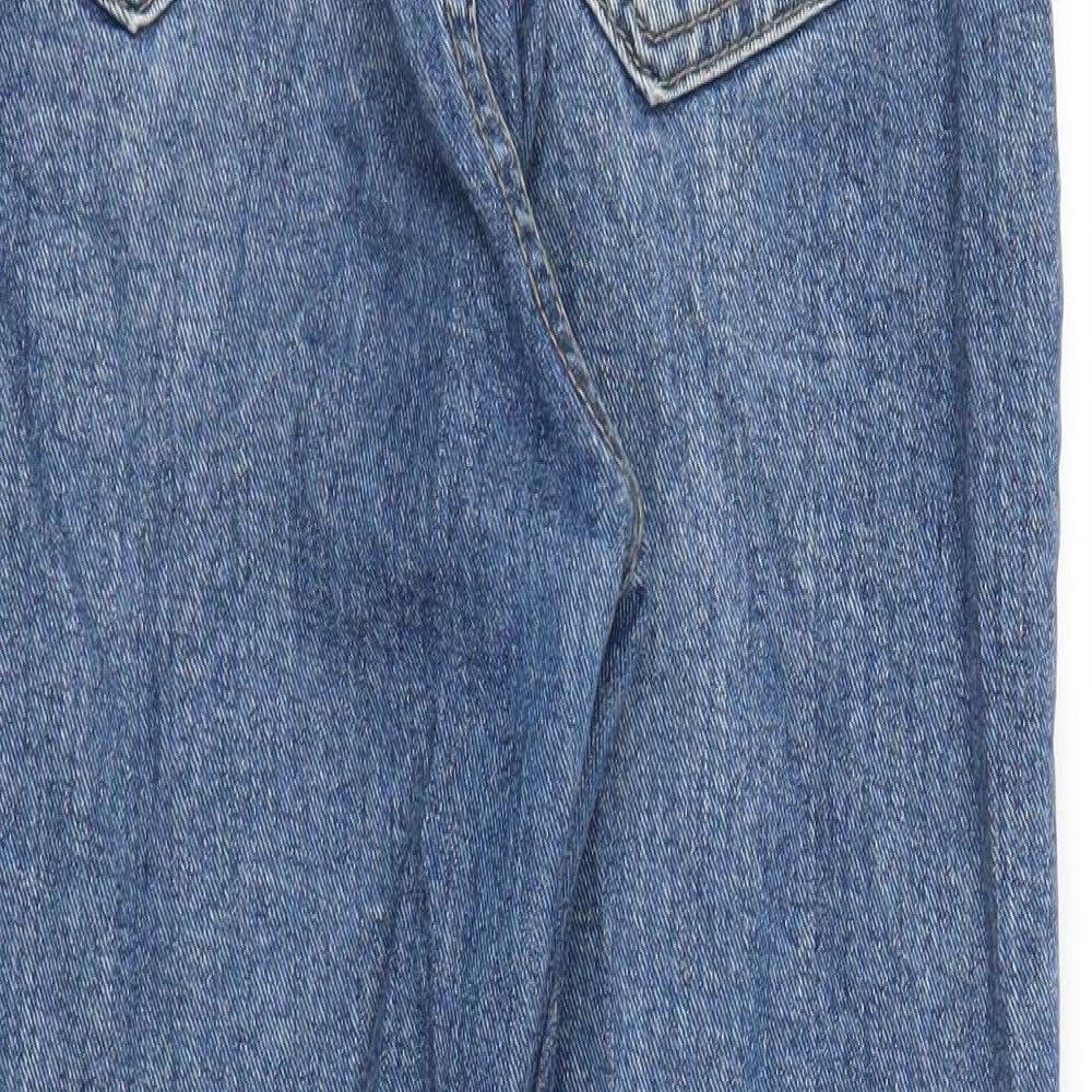 X2 Womens Blue  Denim Mom Jeans Size L L22 in