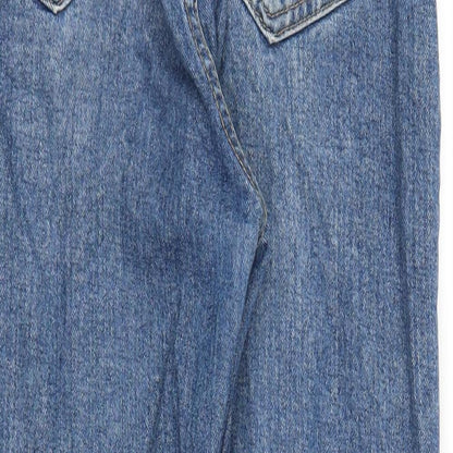 X2 Womens Blue  Denim Mom Jeans Size L L22 in