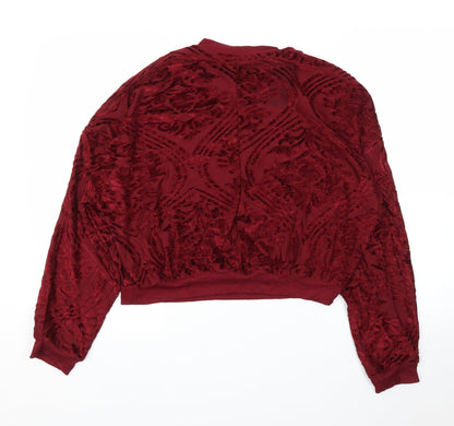 Womens UK Size 12 Topshop Purple Pullover Jumper