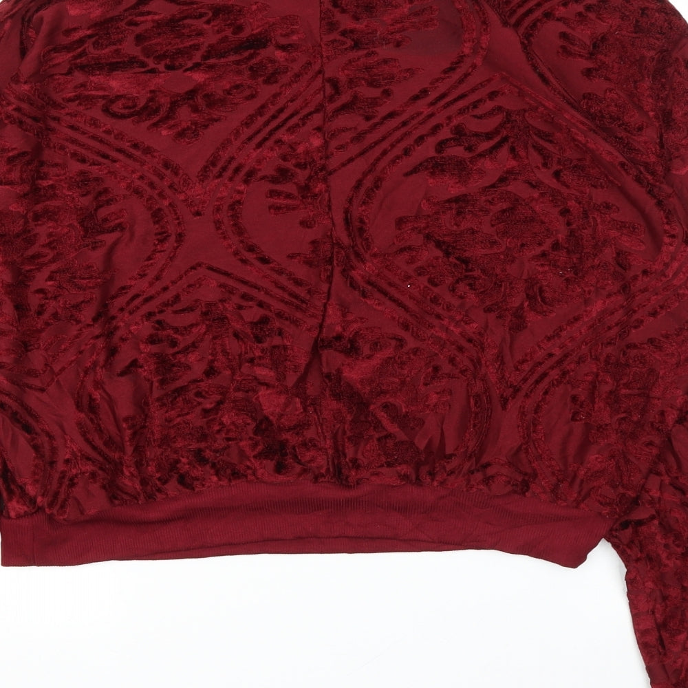 Womens UK Size 12 Topshop Purple Pullover Jumper