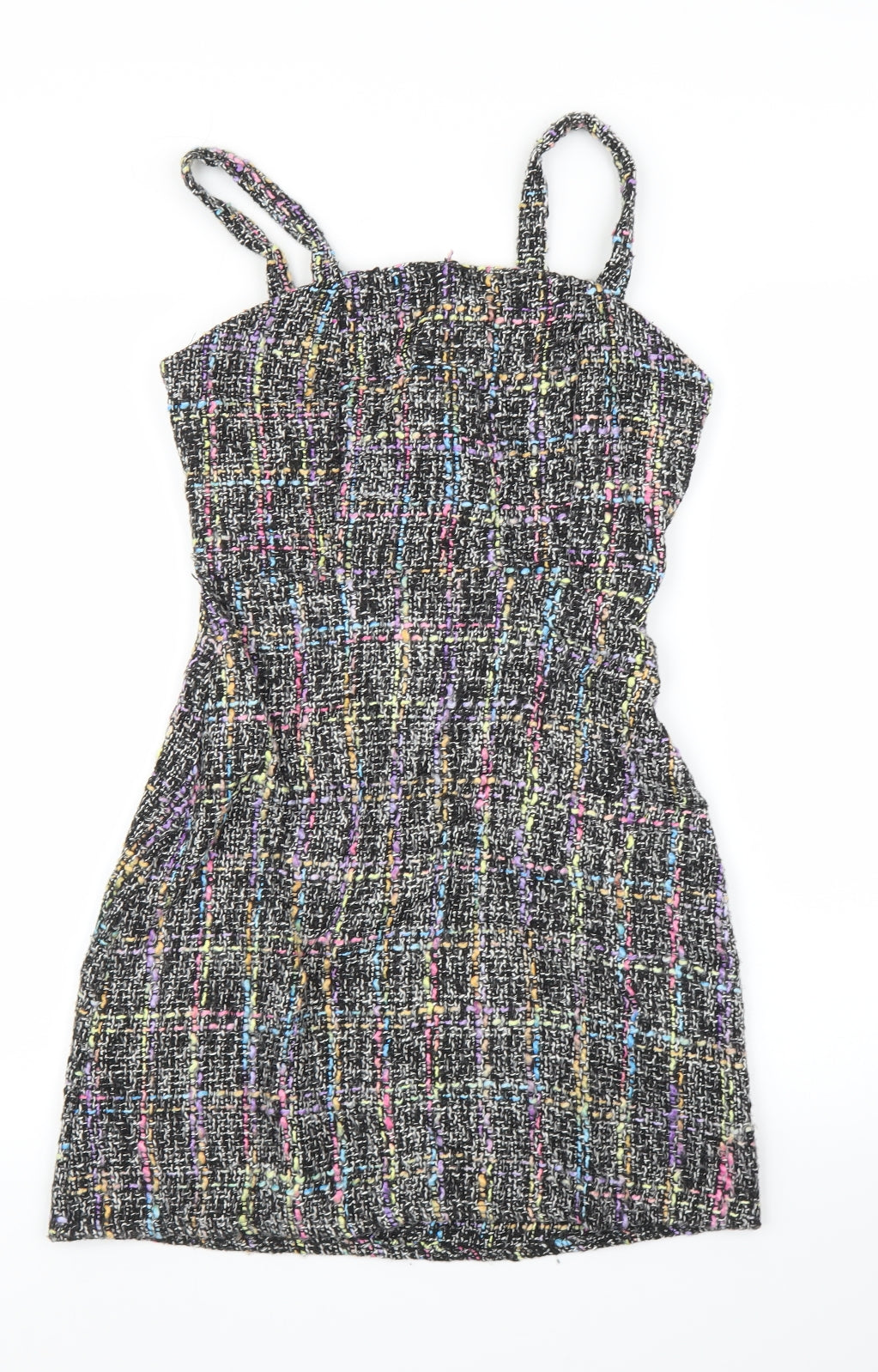 Primark Womens Black Plaid  A-Line  Size 6