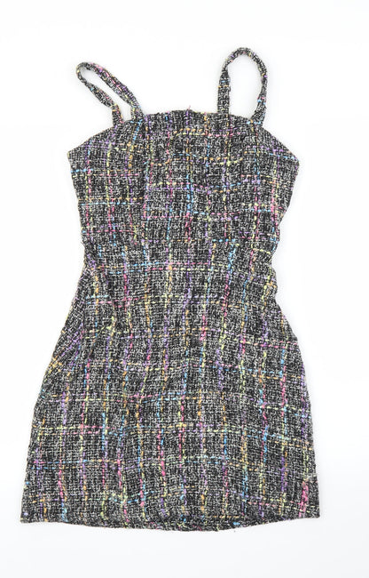 Primark Womens Black Plaid  A-Line  Size 6