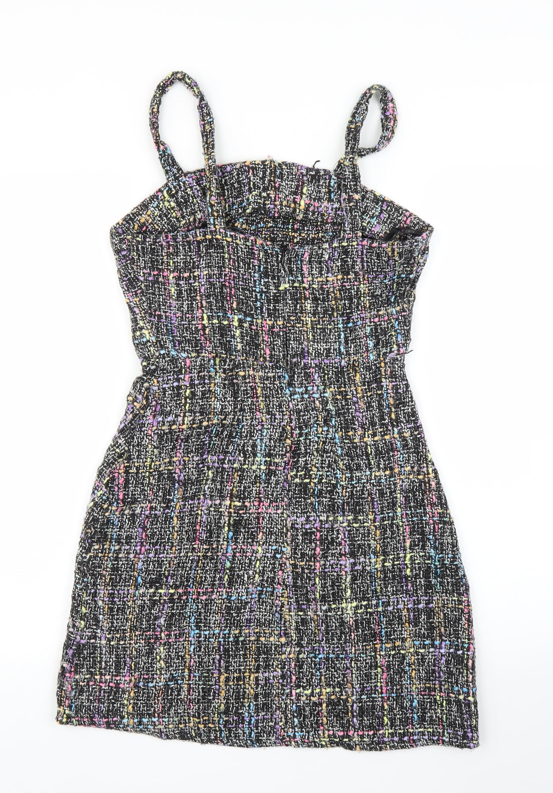 Primark Womens Black Plaid  A-Line  Size 6