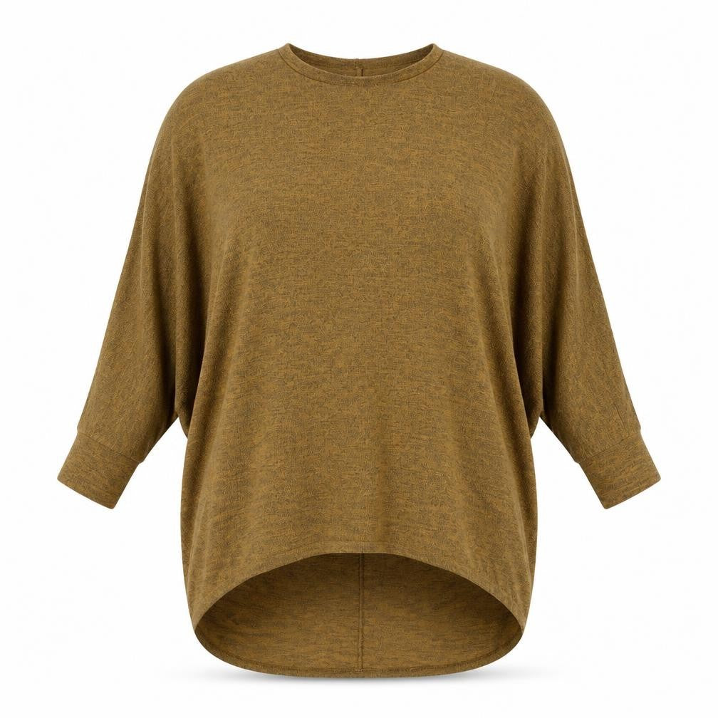 Womens UK Size S New Look Brown Basic Blouse