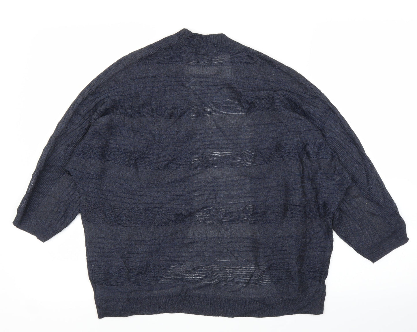 Womens UK Size 14 M&Co Blue Cardigan Jumper