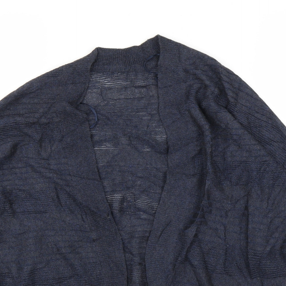 Womens UK Size 14 M&Co Blue Cardigan Jumper