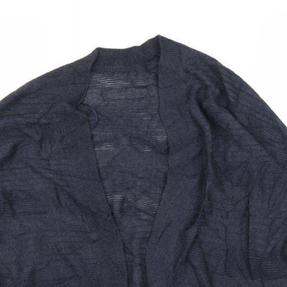 Womens UK Size 14 M&Co Blue Cardigan Jumper
