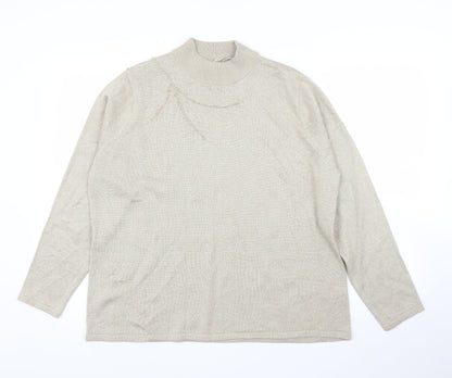 Womens UK Size L BM Gold Pullover Jumper