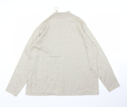 Womens UK Size L BM Gold Pullover Jumper