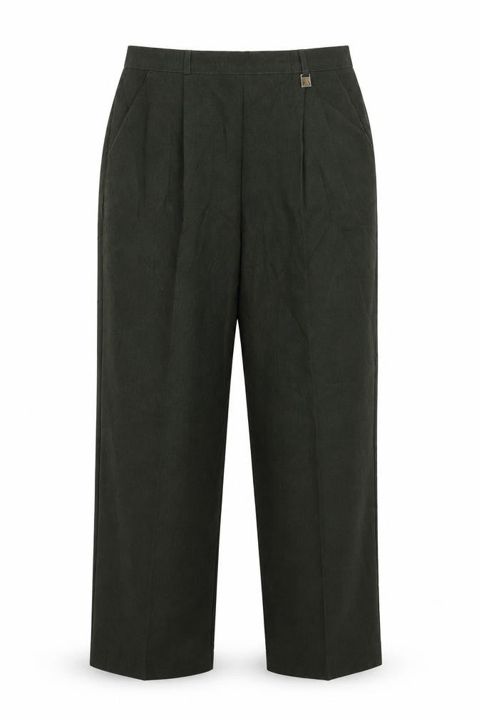 Womens UK Size 14 Classics Regular Fit  Green Trousers