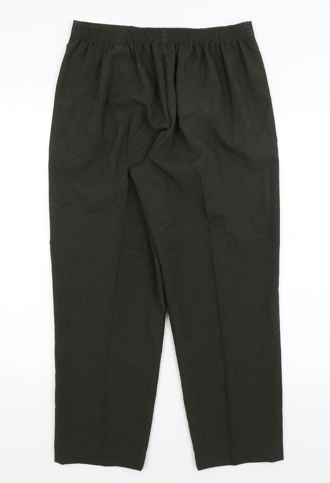 Womens UK Size 14 Classics Regular Fit  Green Trousers