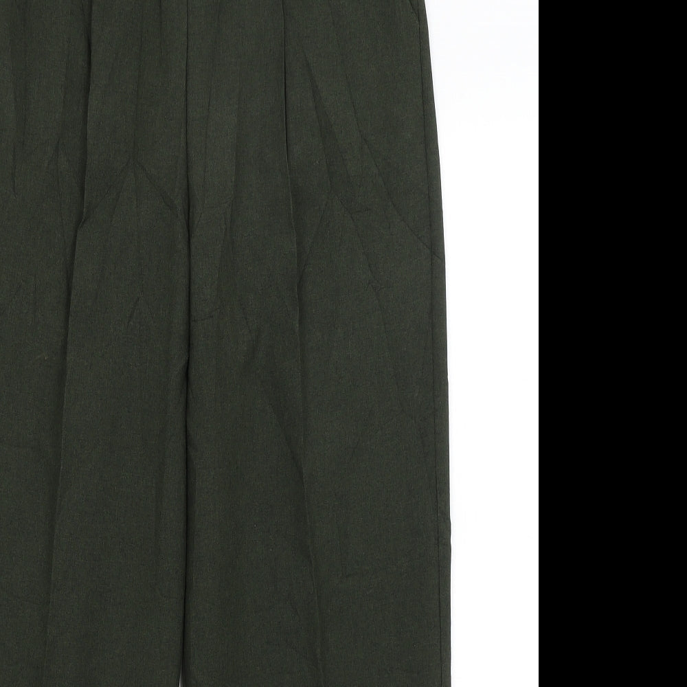 Womens UK Size 14 Classics Regular Fit  Green Trousers
