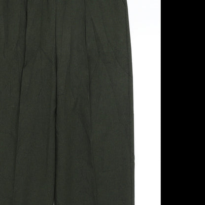 Womens UK Size 14 Classics Regular Fit  Green Trousers