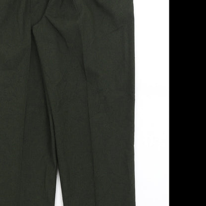 Womens UK Size 14 Classics Regular Fit  Green Trousers