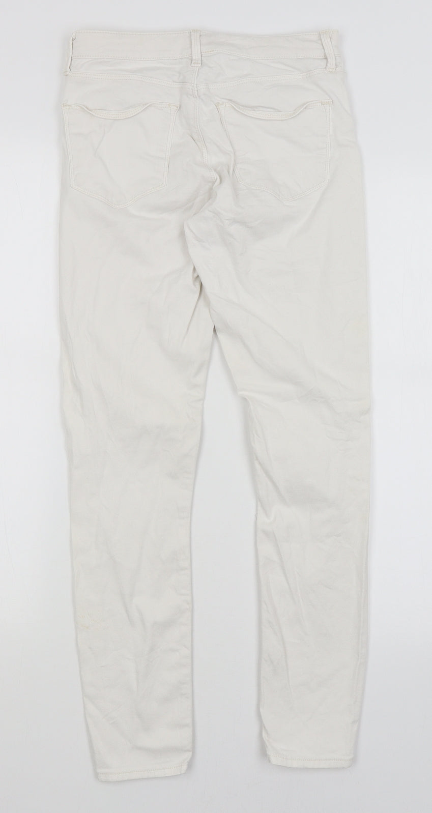 Topshop Womens White   Skinny Jeans Size 26 in L26 in