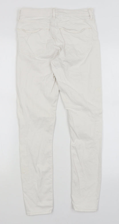 Topshop Womens White   Skinny Jeans Size 26 in L26 in