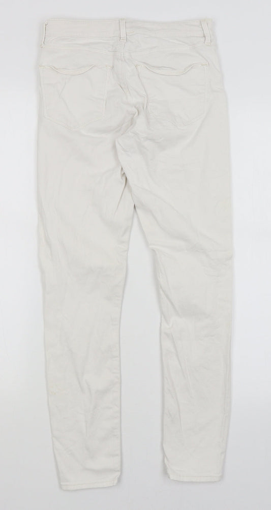 Topshop Womens White   Skinny Jeans Size 26 in L26 in