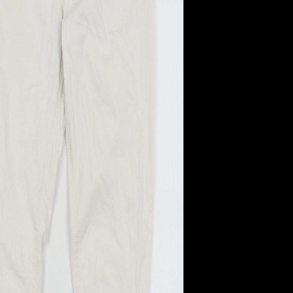 Topshop Womens White   Skinny Jeans Size 26 in L26 in