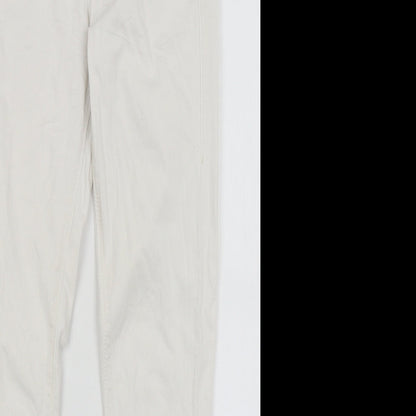 Topshop Womens White   Skinny Jeans Size 26 in L26 in