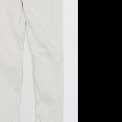 Topshop Womens White   Skinny Jeans Size 26 in L26 in