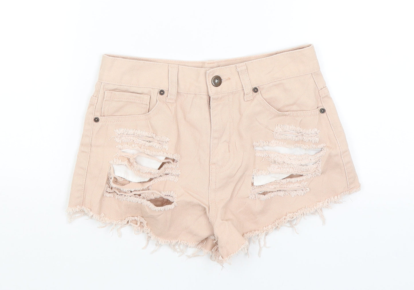 FOREVER 21 Womens Pink   Hot Pants Shorts Size 4