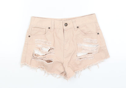 FOREVER 21 Womens Pink   Hot Pants Shorts Size 4