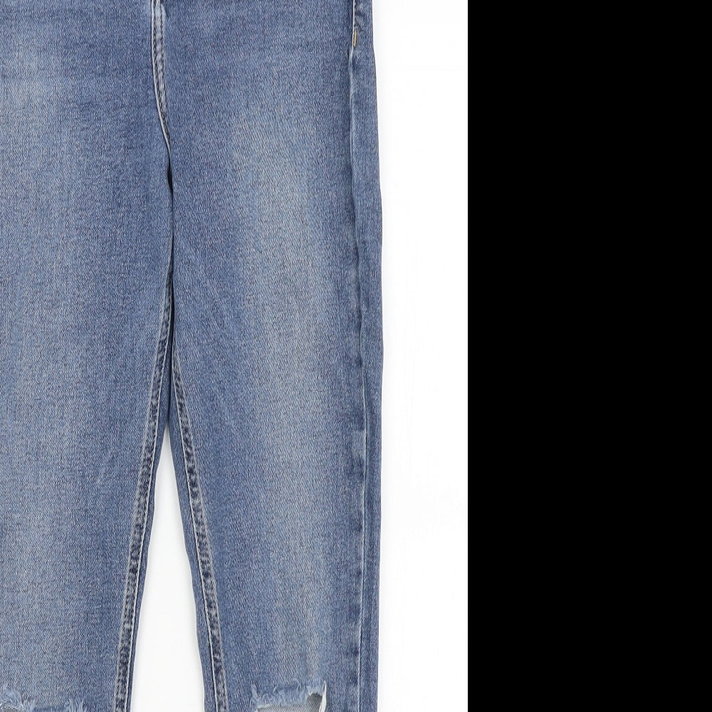 Topshop Womens Blue   Tapered Jeans Size 30 in L27 in