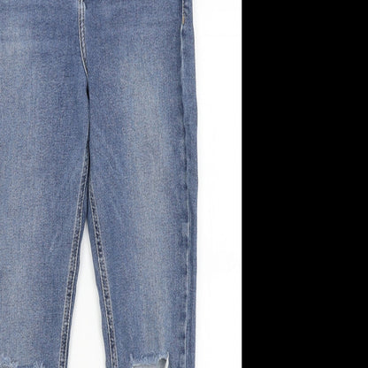 Topshop Womens Blue   Tapered Jeans Size 30 in L27 in