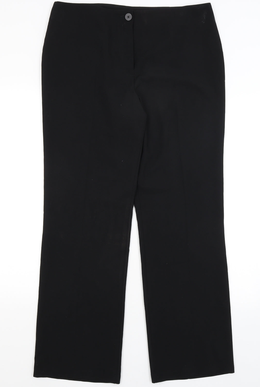 M&S Womens Black   Dress Pants Trousers Size 14 L30 in