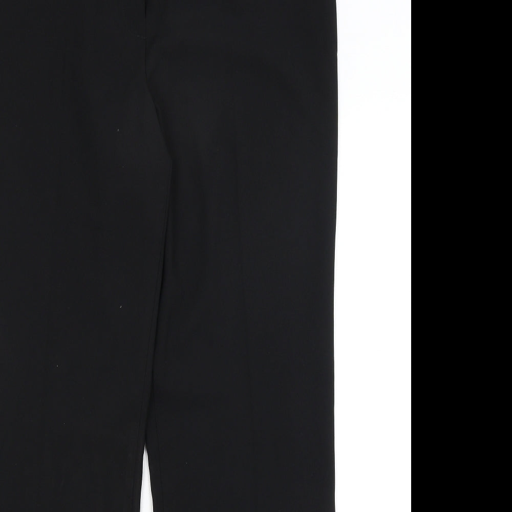 M&S Womens Black   Dress Pants Trousers Size 14 L30 in