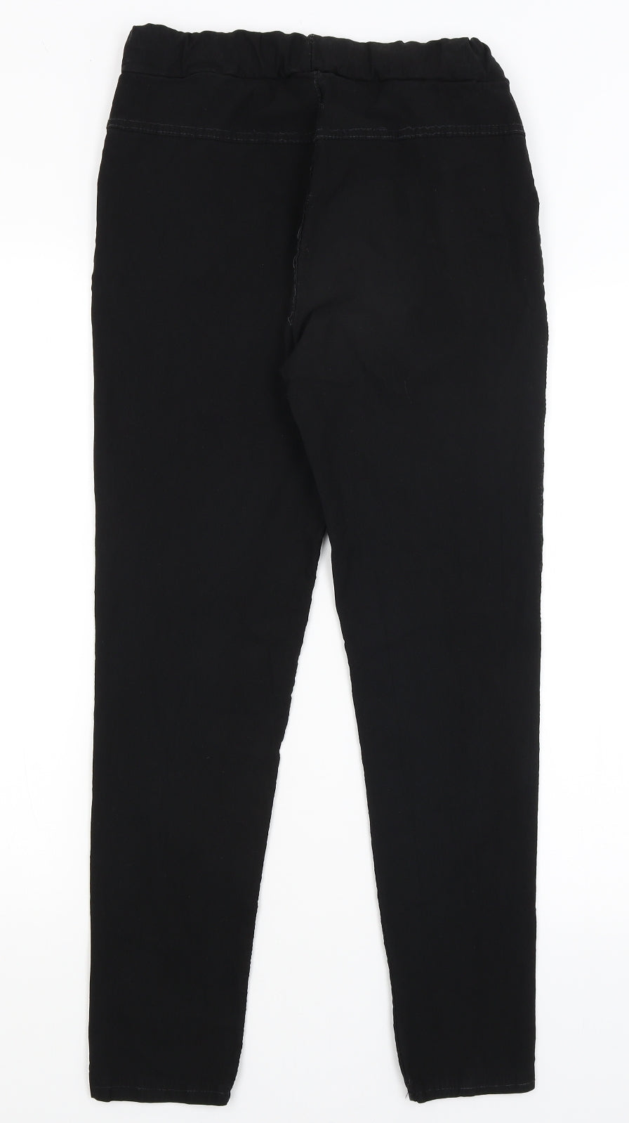 Womens UK Size 10 Preworn Regular Fit  Black Trousers