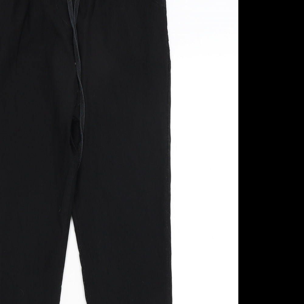 Womens UK Size 10 Preworn Regular Fit  Black Trousers