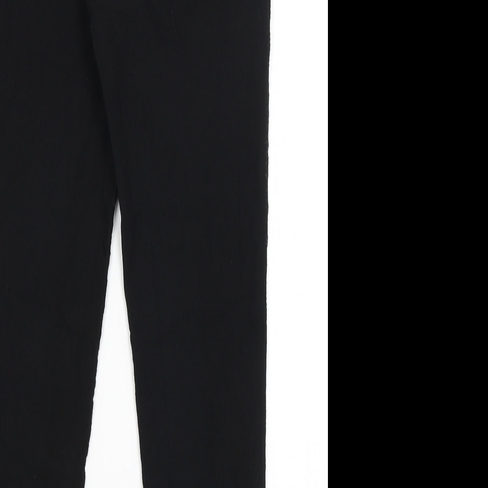 Womens UK Size 10 Preworn Regular Fit  Black Trousers