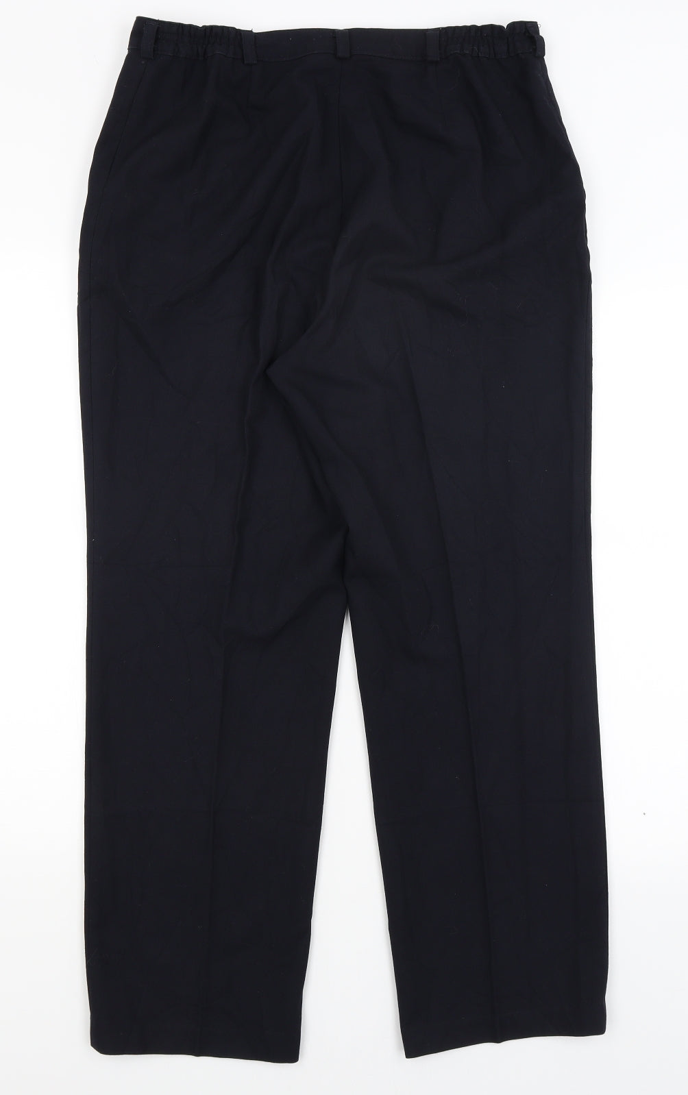 Womens UK Size 14 Preworn Regular Fit Dress Pants Blue Trousers