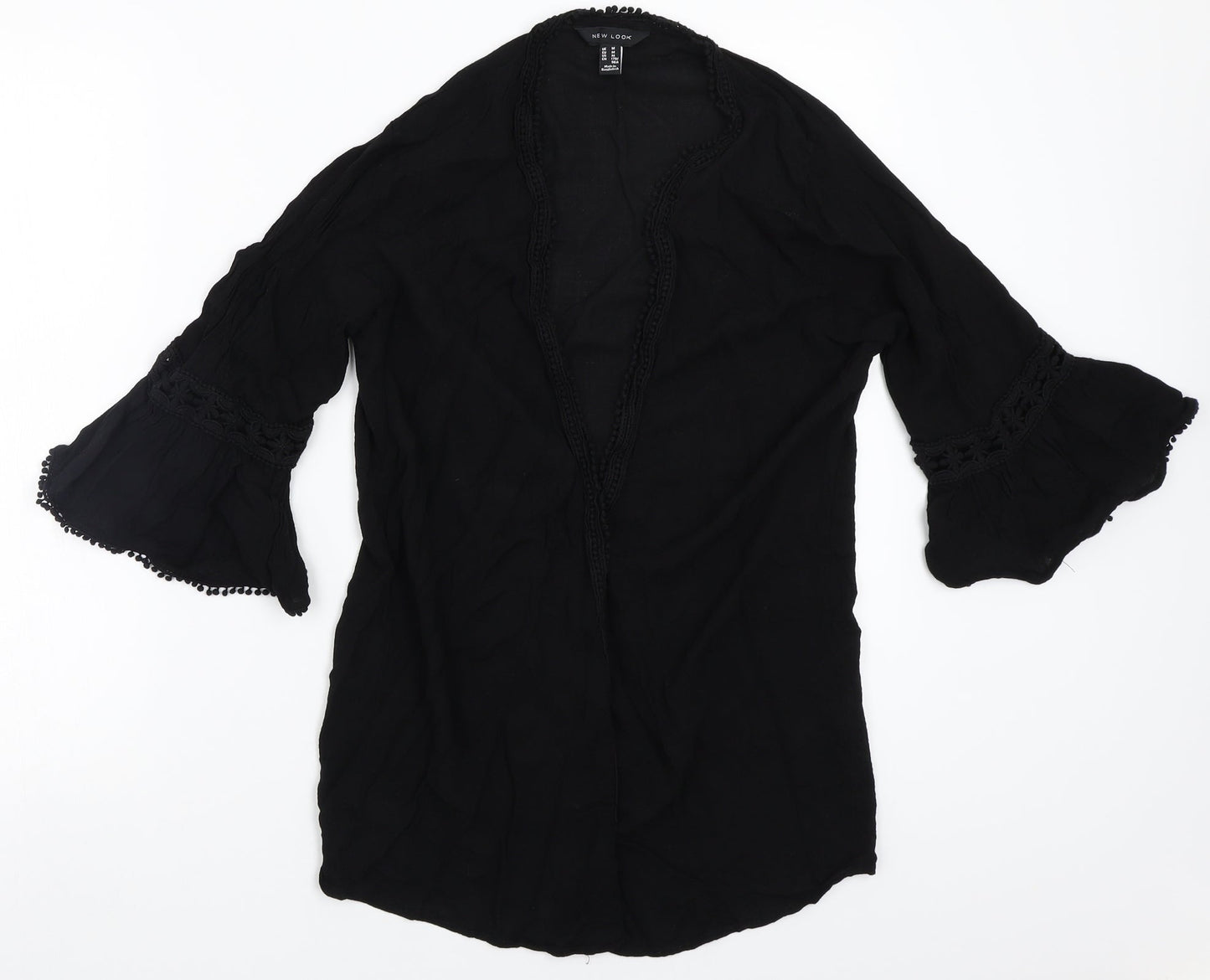 Womens UK Size M Newlook Black Cardigan Jumper