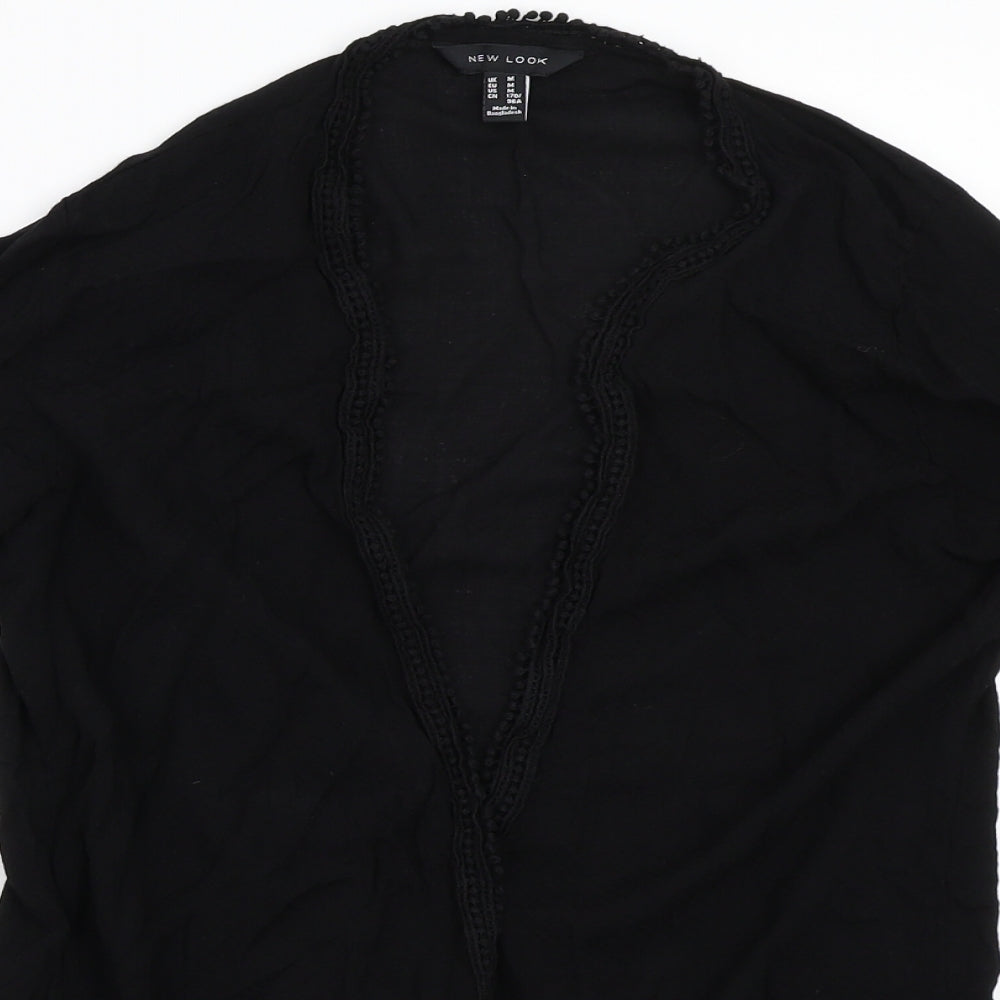 Womens UK Size M Newlook Black Cardigan Jumper