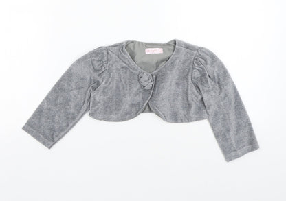 Babylon Girls Grey   Cardigan Jumper Size 2 Years