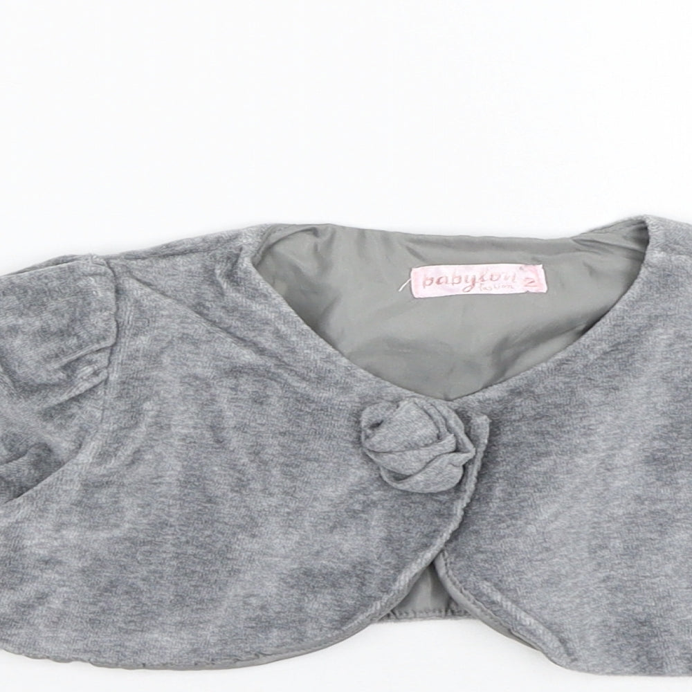 Babylon Girls Grey   Cardigan Jumper Size 2 Years