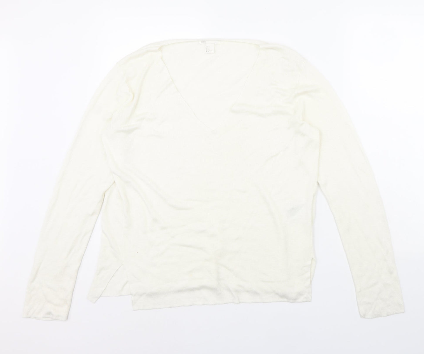 Womens UK Size M H&M Ivory Pullover Jumper