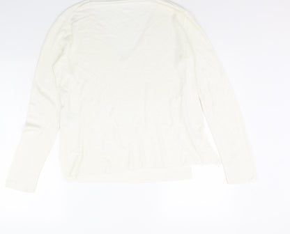 Womens UK Size M H&M Ivory Pullover Jumper