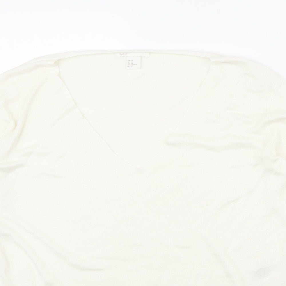 Womens UK Size M H&M Ivory Pullover Jumper