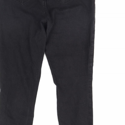 Denim & Co. Womens Black  Denim Skinny Jeans Size 16 L28 in