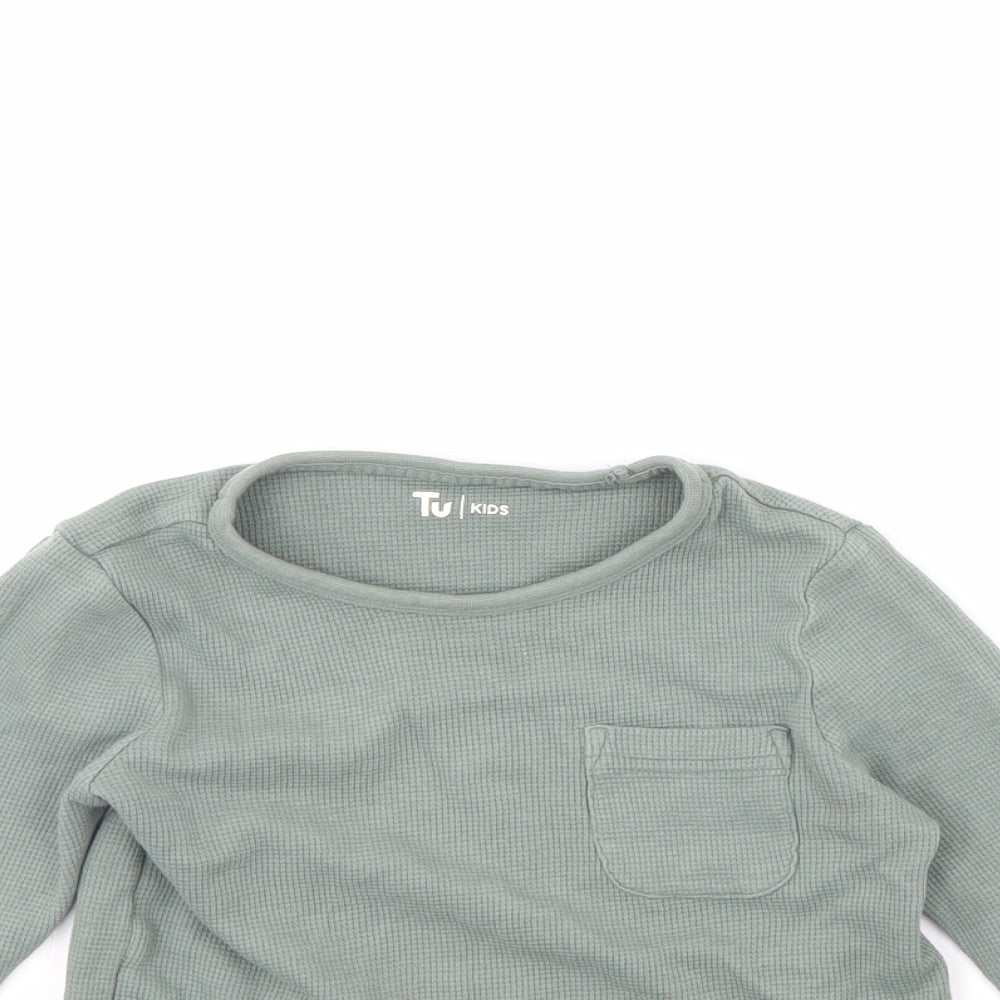 TU Boys Green   Basic T-Shirt Size 2 Years