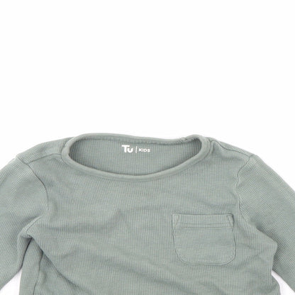 TU Boys Green   Basic T-Shirt Size 2 Years