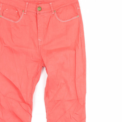Stressmoda Womens Pink  Denim Skinny Jeans Size L L30 in