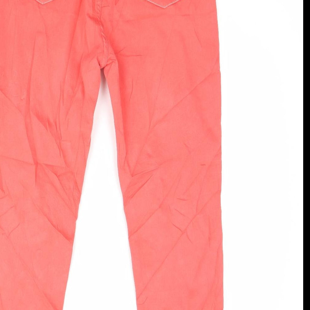 Stressmoda Womens Pink  Denim Skinny Jeans Size L L30 in
