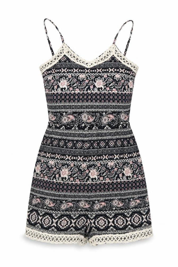 Womens UK Size 8 Parisian Collection One-Piece Black Playsuit