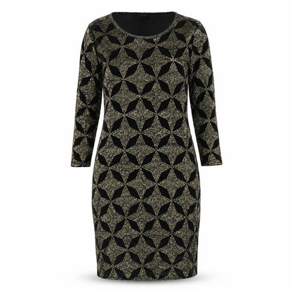 Topshop Womens Black Geometric  Bodycon  Size 10