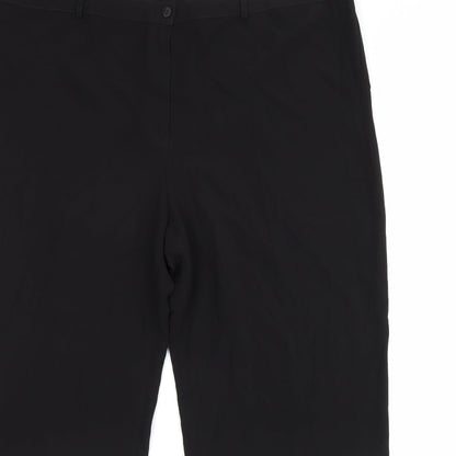 Womens UK Size 40 in Preworn Regular Fit Dress Pants Black Trousers